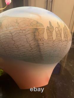 Beautiful Vintage Tom Krueger One Of A Kind Large Clay Studio Pottery