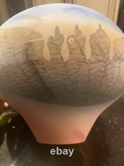 Beautiful Vintage Tom Krueger One Of A Kind Large Clay Studio Pottery