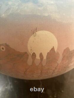 Beautiful Vintage Tom Krueger One Of A Kind Large Clay Studio Pottery