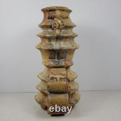 Bernard Rooke Vintage Mid-Century English Brutalist Vase Pottery 12 1/2