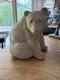 Big Vintage 1980's Tony Evans Raku Bear Animal Sculpture Studio Pottery 13