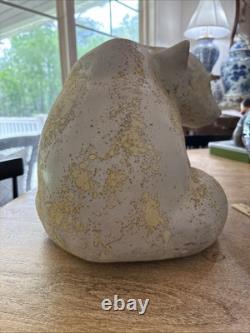 Big Vintage 1980's Tony Evans Raku Bear Animal Sculpture Studio Pottery 13