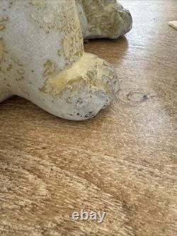 Big Vintage 1980's Tony Evans Raku Bear Animal Sculpture Studio Pottery 13