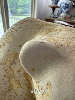 Big Vintage 1980's Tony Evans Raku Bear Animal Sculpture Studio Pottery 13