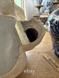 Big Vintage 1980's Tony Evans Raku Bear Animal Sculpture Studio Pottery 13