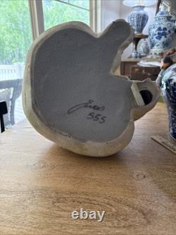 Big Vintage 1980's Tony Evans Raku Bear Animal Sculpture Studio Pottery 13