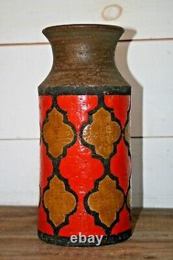 Bitossi Londi Vtg Mid Century Modern Pottery Vase Vessel Raymor Italy Tall