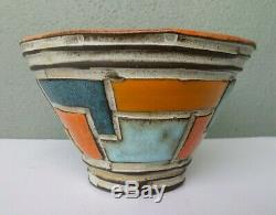 Boyan Moscov Original Vintage Signed Studio Art Pottery Bowl Bulgaria