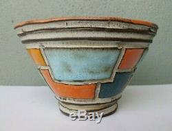 Boyan Moscov Original Vintage Signed Studio Art Pottery Bowl Bulgaria