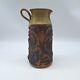Brutalist studio art pottery pitcher vase Victoria Littlejohn signed vintage 196