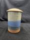 Byron Temple Vtg Studio Art Pottery Blues & Gray, Lidded Jar, 7, Signed