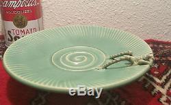 CRICKET vtg studio art pottery insect pedestal table bowl grasshopper seattle
