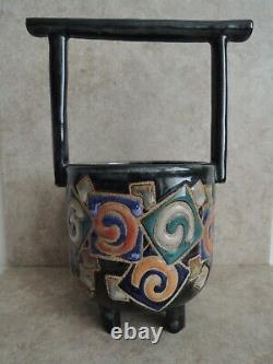Cache Pot Studio Pottery by Cathra Anne Barker Vintage 1989