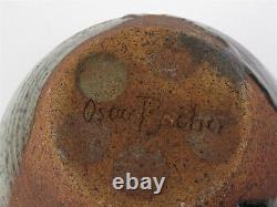 California Pottery Oscar Bucher Mid Century Ceramic Studio Art Pottery Vase 7.5