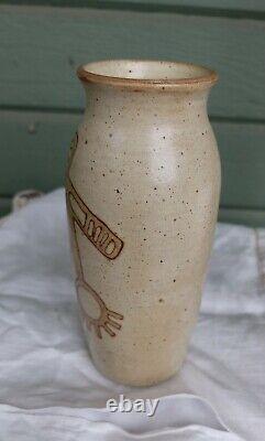 Canada Jay Cryderman Penticton Studio Pottery Modern Folk Art Abstract Vase