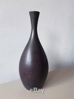 Carl Harry Stalhane VASE for Rostrand vintage Swedish mid-century CHS pottery