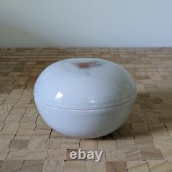 Catharine Hiersoux Porcelain Lidded Bowl Jar Studio Art Pottery Vintage Signed