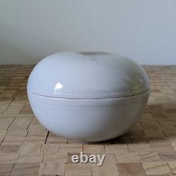 Catharine Hiersoux Porcelain Lidded Bowl Jar Studio Art Pottery Vintage Signed