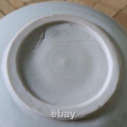 Catharine Hiersoux Porcelain Lidded Bowl Jar Studio Art Pottery Vintage Signed
