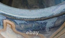 Cathra-Anne Barker 1991 Studio Pottery 8 Cache Pot Bowl Art Nouveau Flower