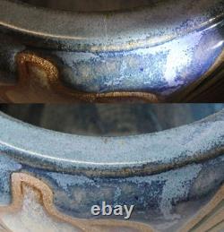 Cathra-Anne Barker 1991 Studio Pottery 8 Cache Pot Bowl Art Nouveau Flower