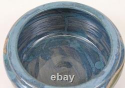 Cathra-Anne Barker 1991 Studio Pottery 8 Cache Pot Bowl Art Nouveau Flower