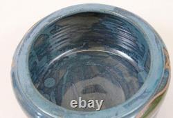 Cathra-Anne Barker 1991 Studio Pottery 8 Cache Pot Bowl Art Nouveau Flower