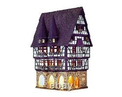 Ceramic Tealight Holder Collectible Miniature Town Hall in Alsfeld 27 cm