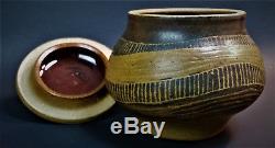Charles Counts Beaver Ridge Studio Art Pottery Dish Bowl Lid Covered MCM Vintage