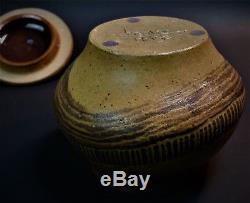 Charles Counts Beaver Ridge Studio Art Pottery Dish Bowl Lid Covered MCM Vintage