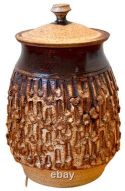 Charles Counts Rising Fawn Georgia Signed Studio Art Pottery Vessel Vase Vtg Mcm