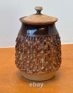 Charles Counts Rising Fawn Georgia Signed Studio Art Pottery Vessel Vase Vtg Mcm