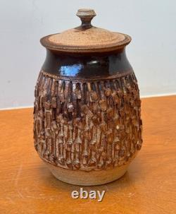 Charles Counts Rising Fawn Georgia Signed Studio Art Pottery Vessel Vase Vtg Mcm