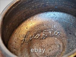 Charles Gluskoter Studio Pottery Teapot Crusty Mud Glaze Vintage Signed