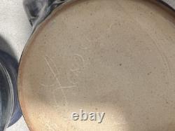 Cliff Losee Vintage Studio Art pottery 7pc Tea Set blue Teapot Mugs Maryland