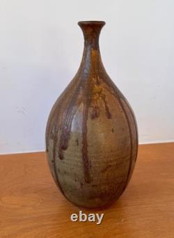 Curtis Haefer Mud Bay Washington Studio Art Pottery Vessel Vase Pot Vtg Rare Mcm