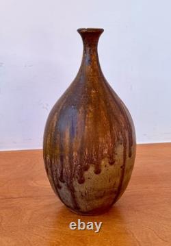 Curtis Haefer Mud Bay Washington Studio Art Pottery Vessel Vase Pot Vtg Rare Mcm