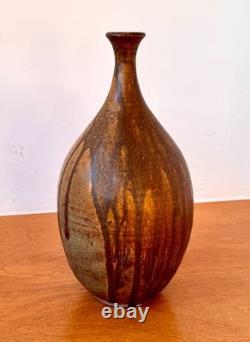 Curtis Haefer Mud Bay Washington Studio Art Pottery Vessel Vase Pot Vtg Rare Mcm