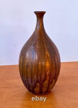 Curtis Haefer Mud Bay Washington Studio Art Pottery Vessel Vase Pot Vtg Rare Mcm
