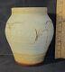 DENIS VIBERT POTTERY MATTE DECORATED VASE 5.5 x 5 SIGNED VINTAGE HAND TURNED