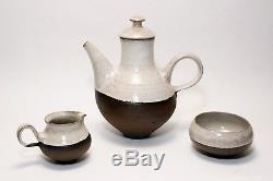 DItlev Vintage Danish Chocolate Pot & Cups / Saucers Denmark Studio Pottery