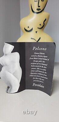 DONNA POLSENOART Studio Pottery AbstractVASEFIGURAL NUDE Picasso StyleORCHRE