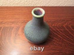 Danish MCM Stoneware Artist Signed, Unknown Workshop, Exceptional Blue Bud Vase