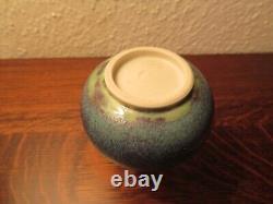 Danish MCM Stoneware Artist Signed, Unknown Workshop, Exceptional Blue Bud Vase