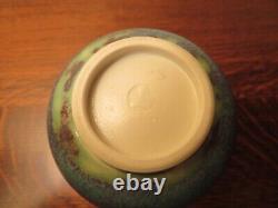 Danish MCM Stoneware Artist Signed, Unknown Workshop, Exceptional Blue Bud Vase