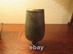 Danish MCM Stoneware Hjorth, Bornholm, Erik Hjorth Era, Elegant Shouldered Vase