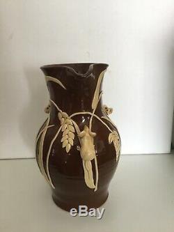 David Cleverly Studio Large Mouse Jug Pottery Vintage Ceramic Mice Ears Of Corn