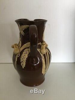 David Cleverly Studio Large Mouse Jug Pottery Vintage Ceramic Mice Ears Of Corn
