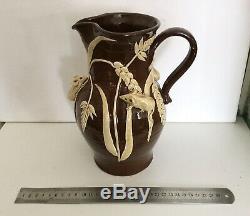 David Cleverly Studio Large Mouse Jug Pottery Vintage Ceramic Mice Ears Of Corn
