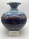 David Fernandez Vintage Studio Pottery Flambe Drip Glaze Vase 10.5 Signed